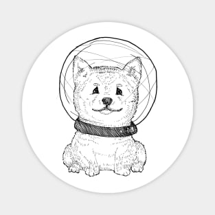 Space Doggo - dog lover, space gift, animals Magnet